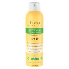 Babo Botanicals Sheer Zinc Sunscreen Spray from Gimme the Good Stuff