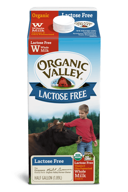 organic valley lactose free milk gimme the good stuff